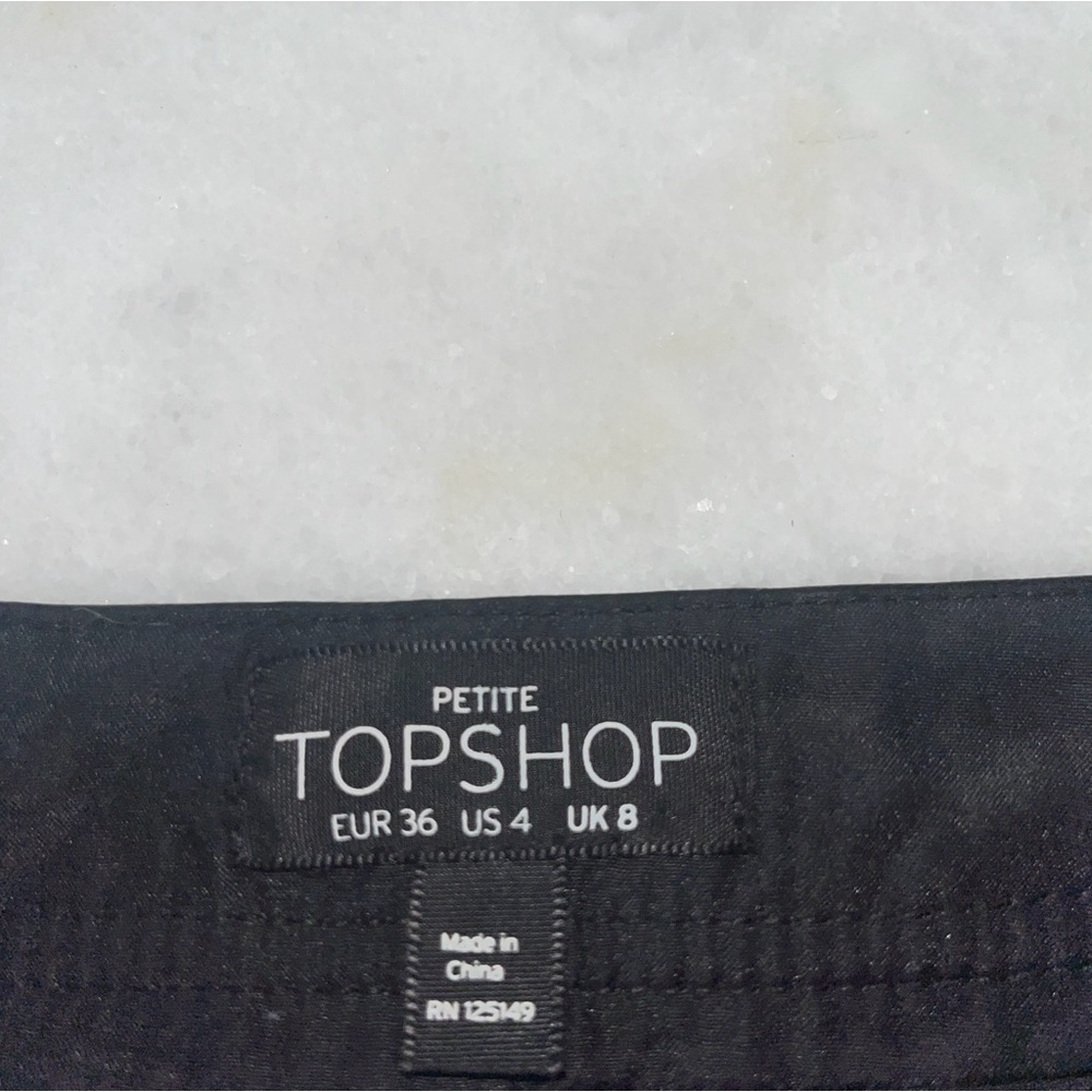 Topshop leather skirt size 4